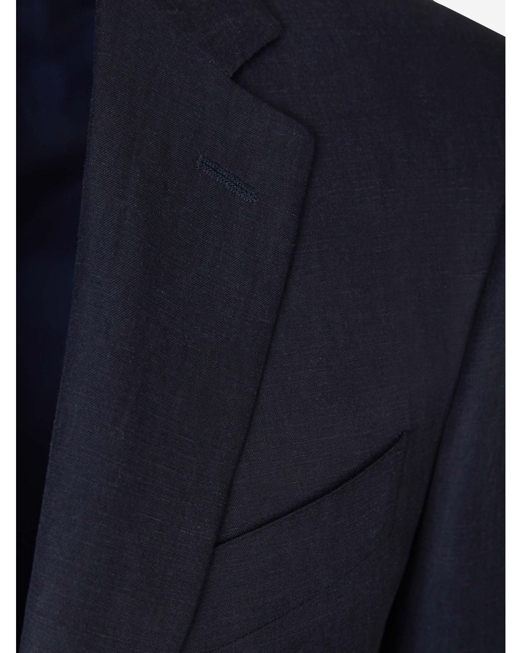 Canali Blue Linen And Silk Suit for men