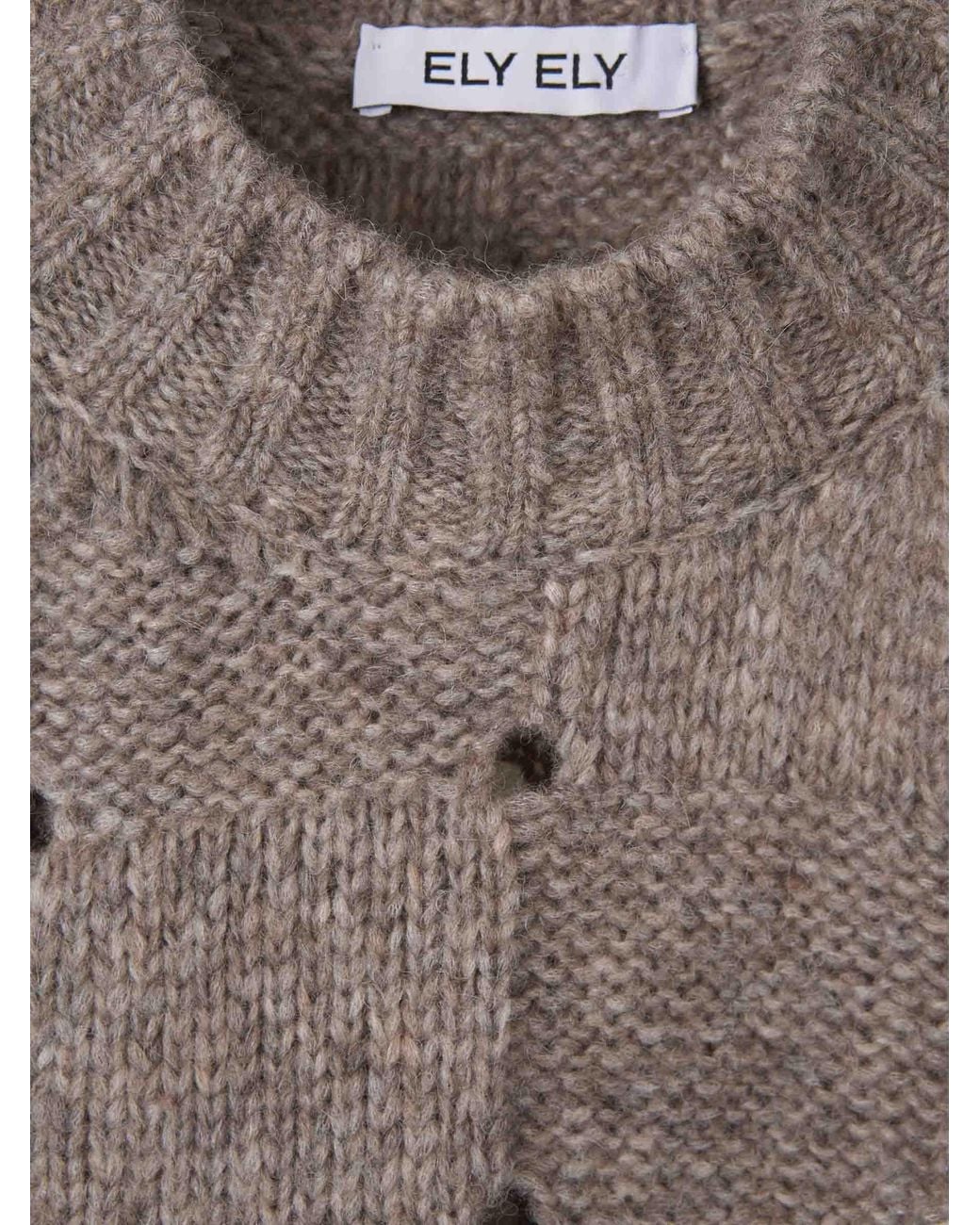 Pull À Carreaux À Col Rond ELY ELY en coloris Brown