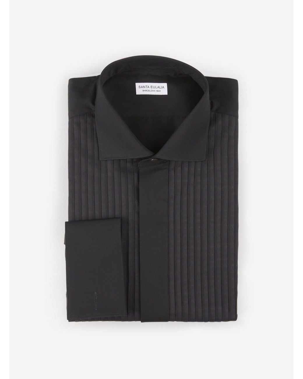 Santa Eulalia Black Tuxedo Shirt for men