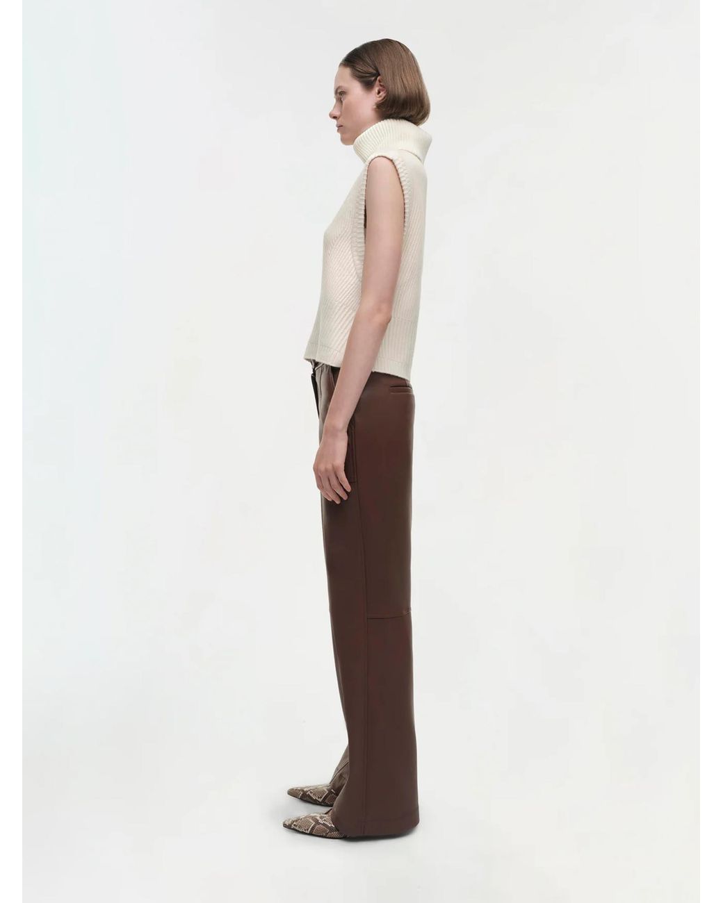 Jonathan Simkhai White Maple High Neck Vest