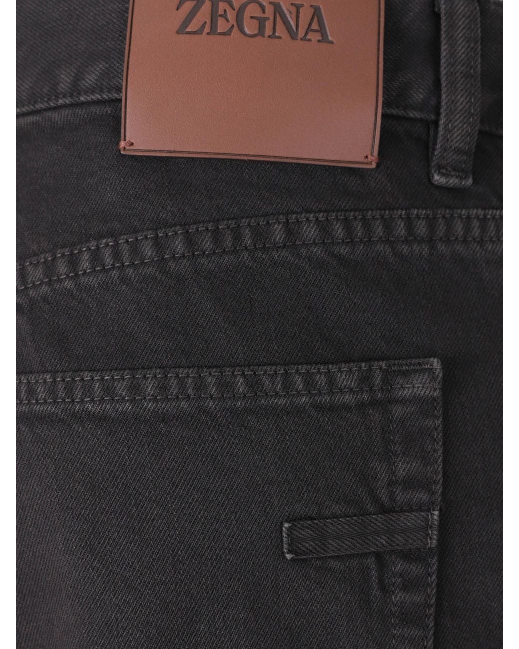 Zegna Gray Roccia Cotton Pants for men