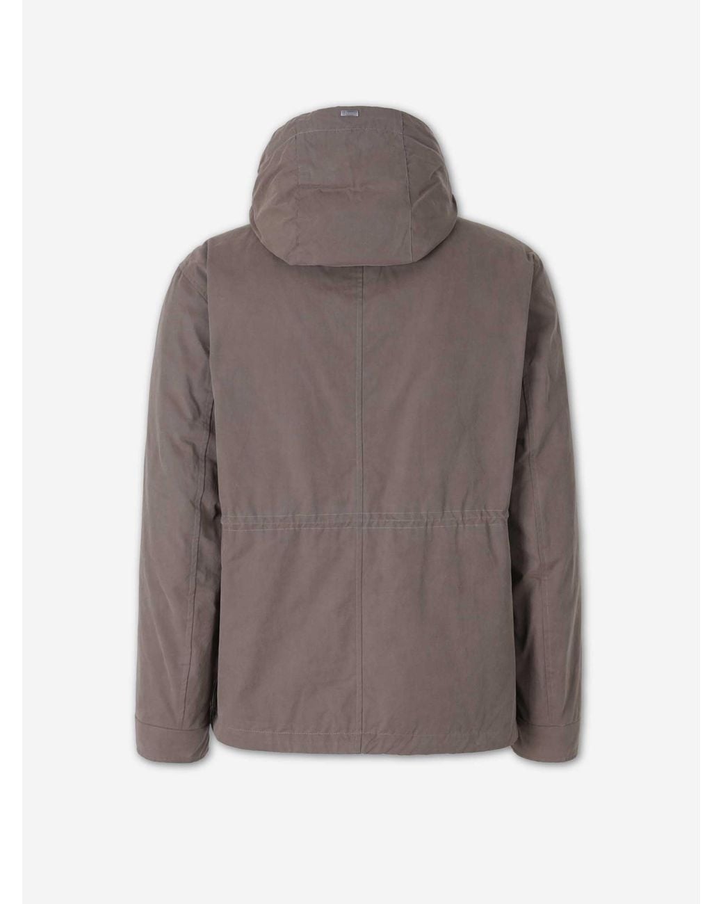 Herno Brown Casual Hooded Jacket for men