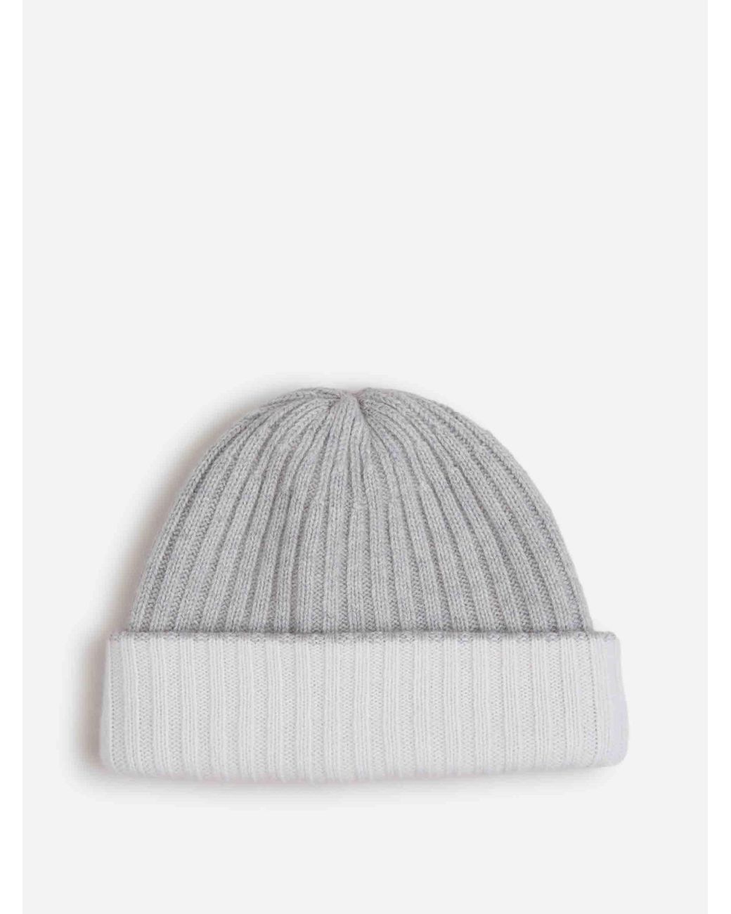 Fedeli Gray Double Bicolor Hat for men