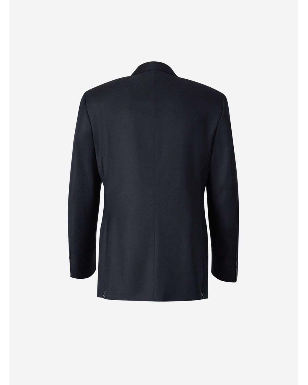 Canali Blue Plain Wool Suit for men