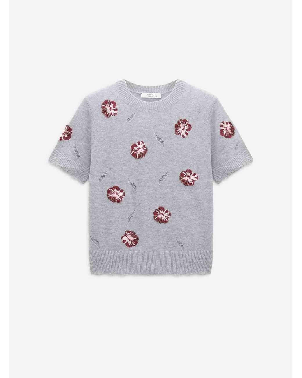 Dorothee Schumacher Gray Jersey Blooming Statements