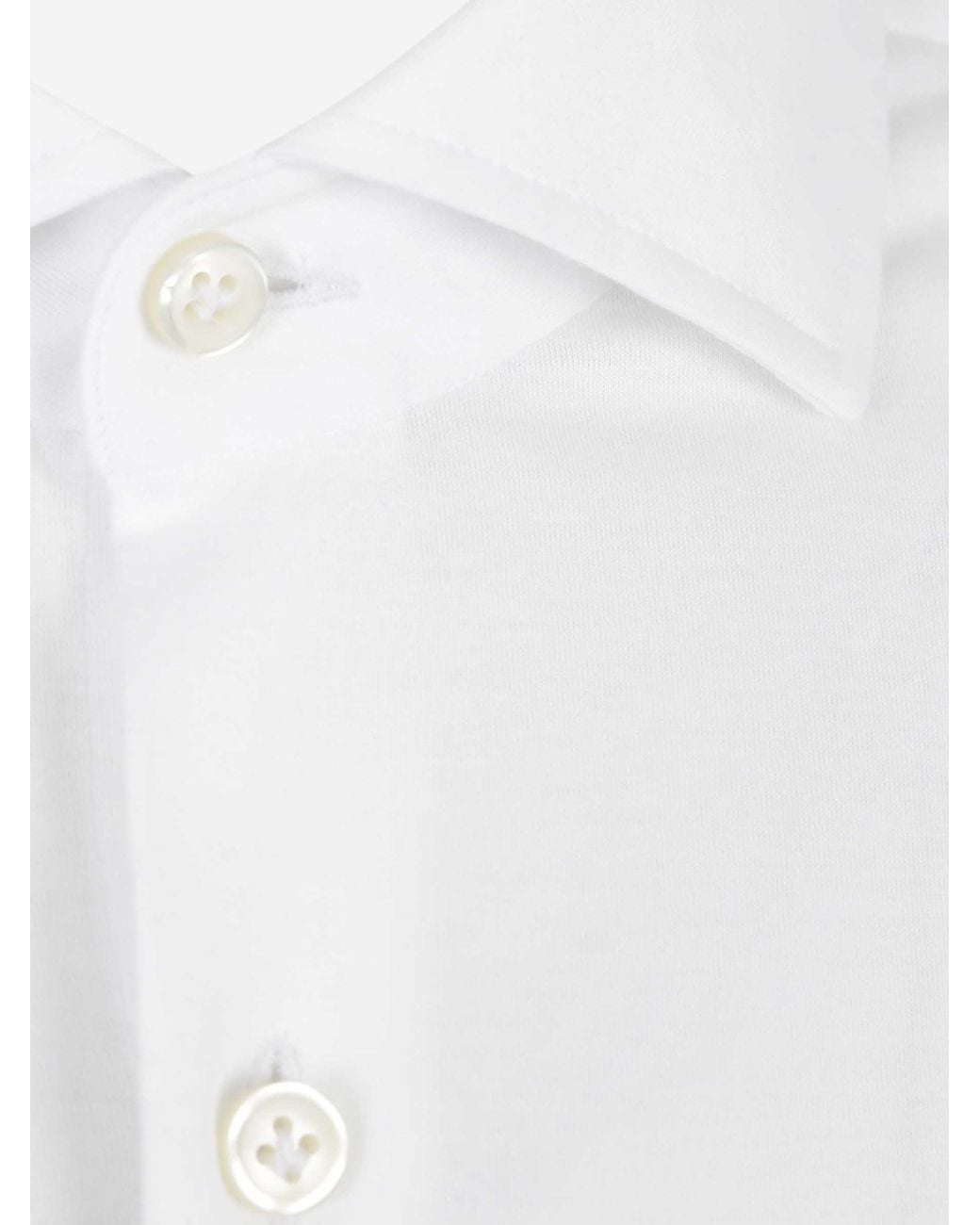 Santa Eulalia White Cotton Dress Shirt for men