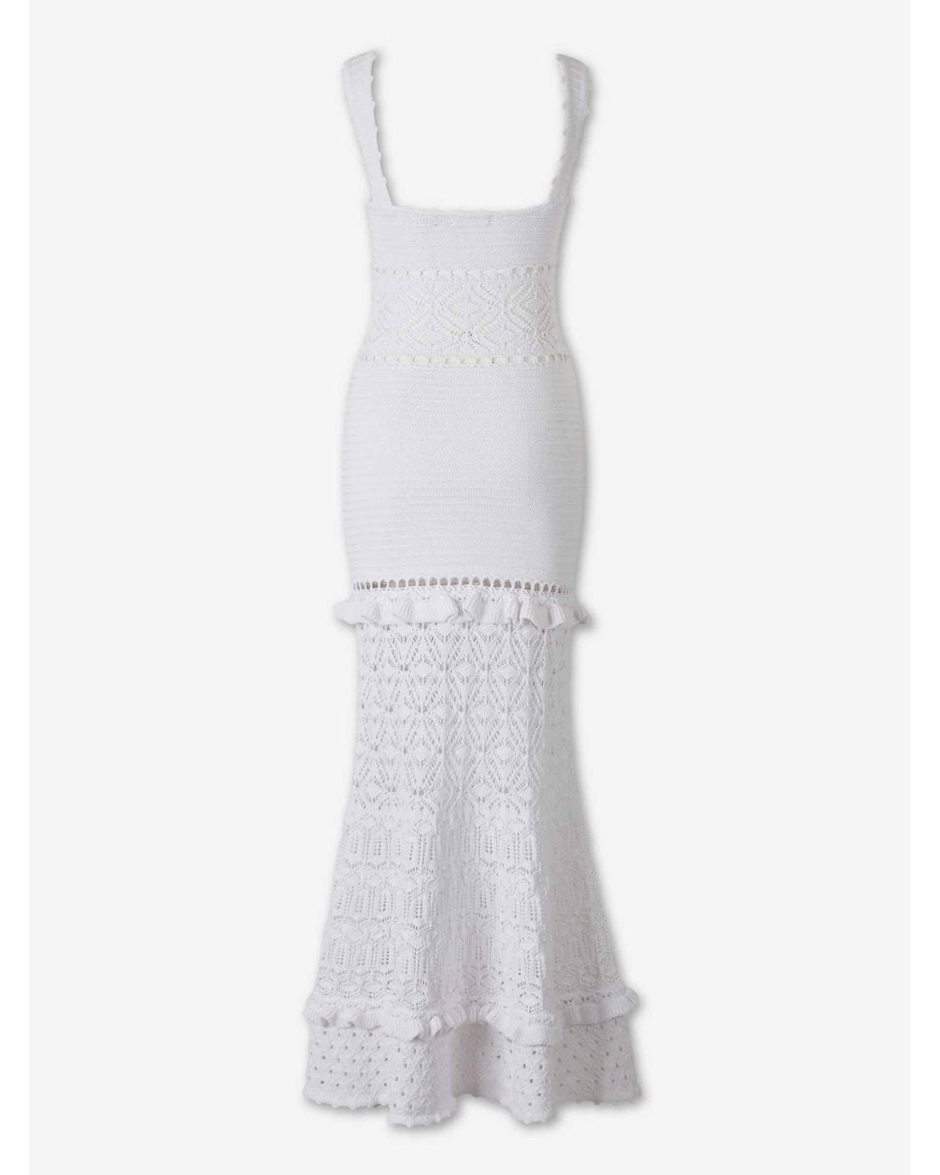 retroféte White Winona Knit Dress