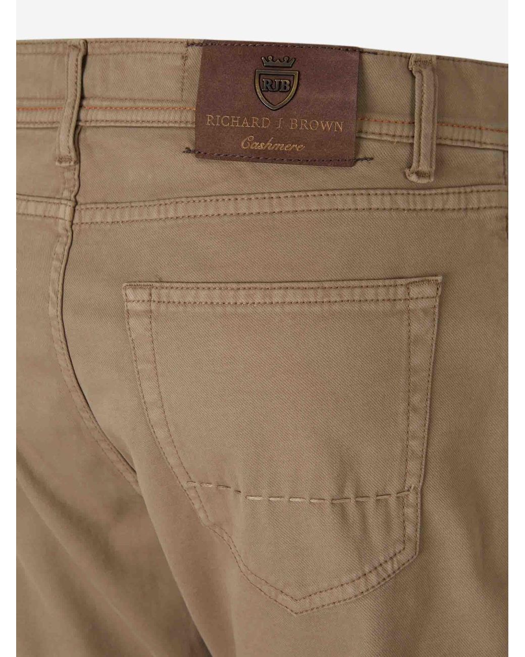 richard j. brown Natural Milano Straight Leg Trousers for men