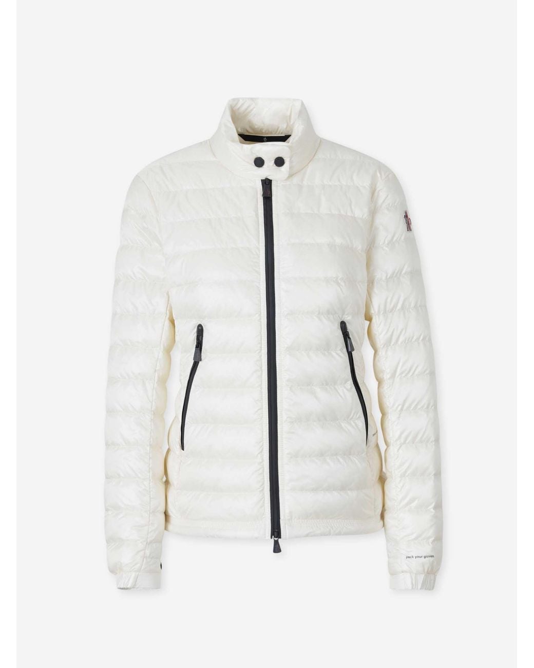 Moncler White Down Vest With Sherpa Lining