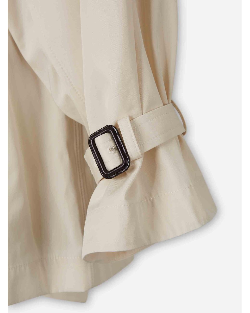 Totême Natural Cotton Crossover Trench Coat