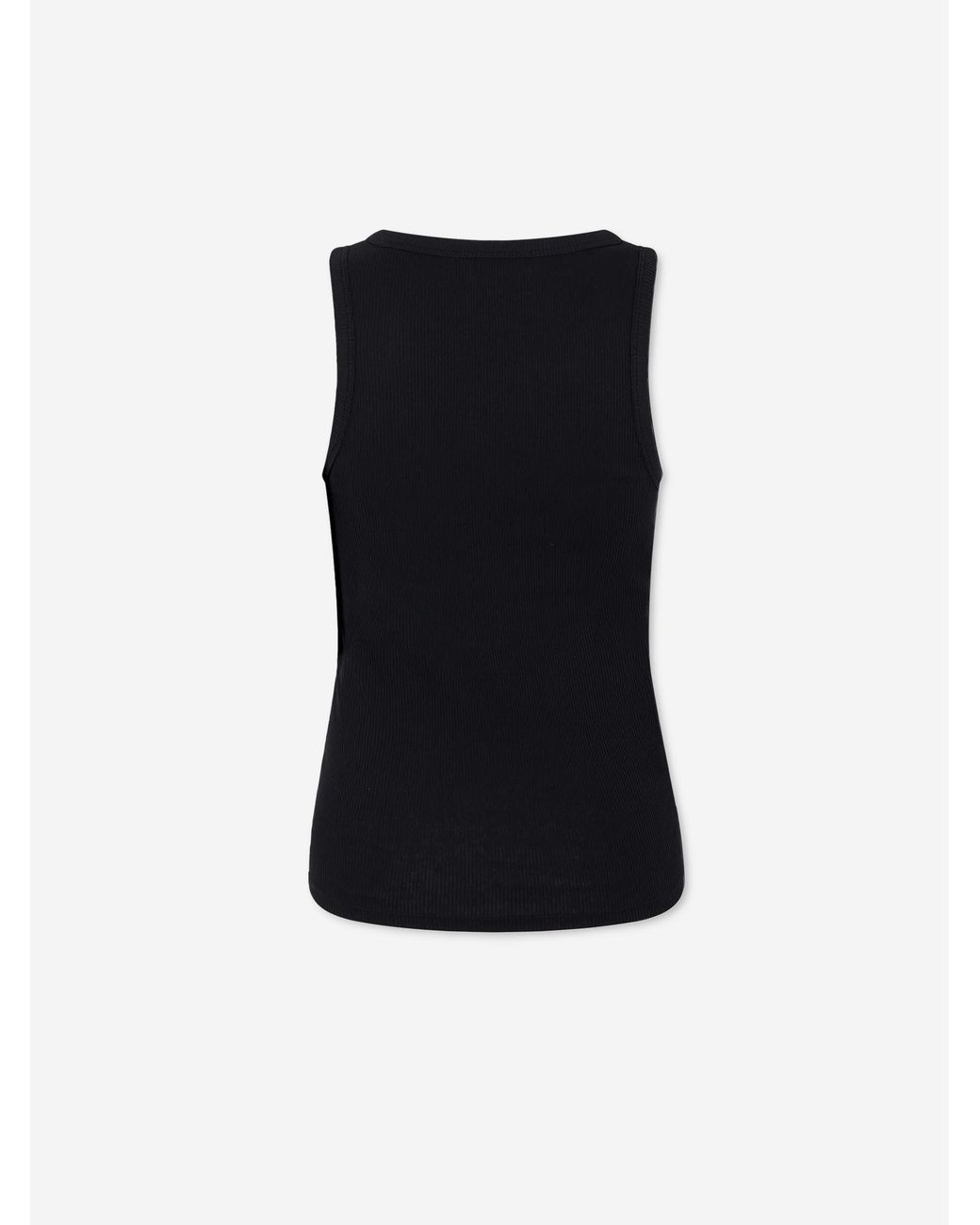 Rabanne Black Ribbed Tank Top