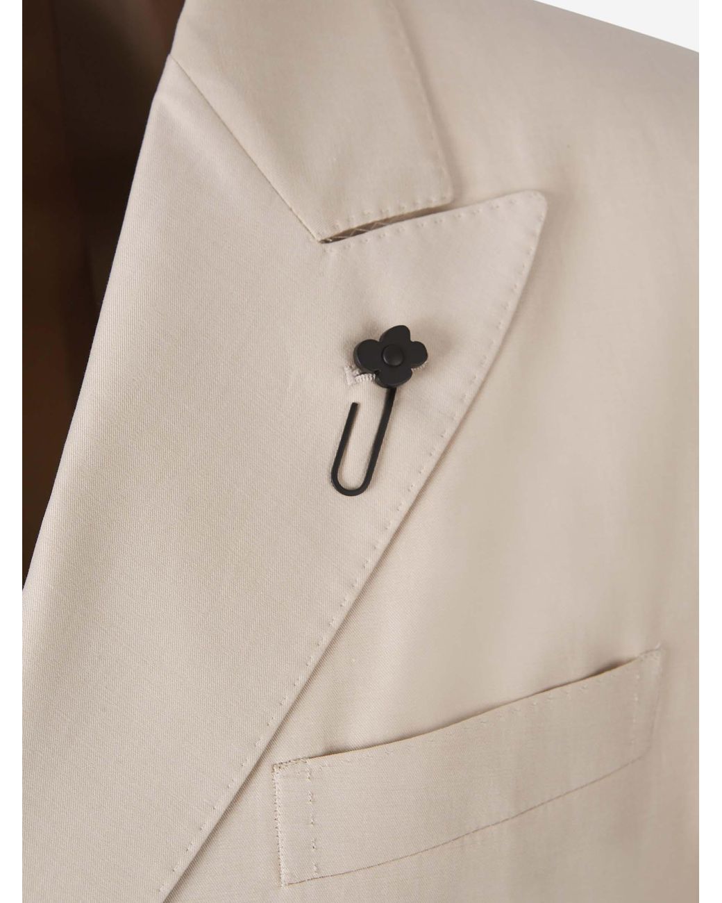 Lardini Natural Plain Cotton Suit for men