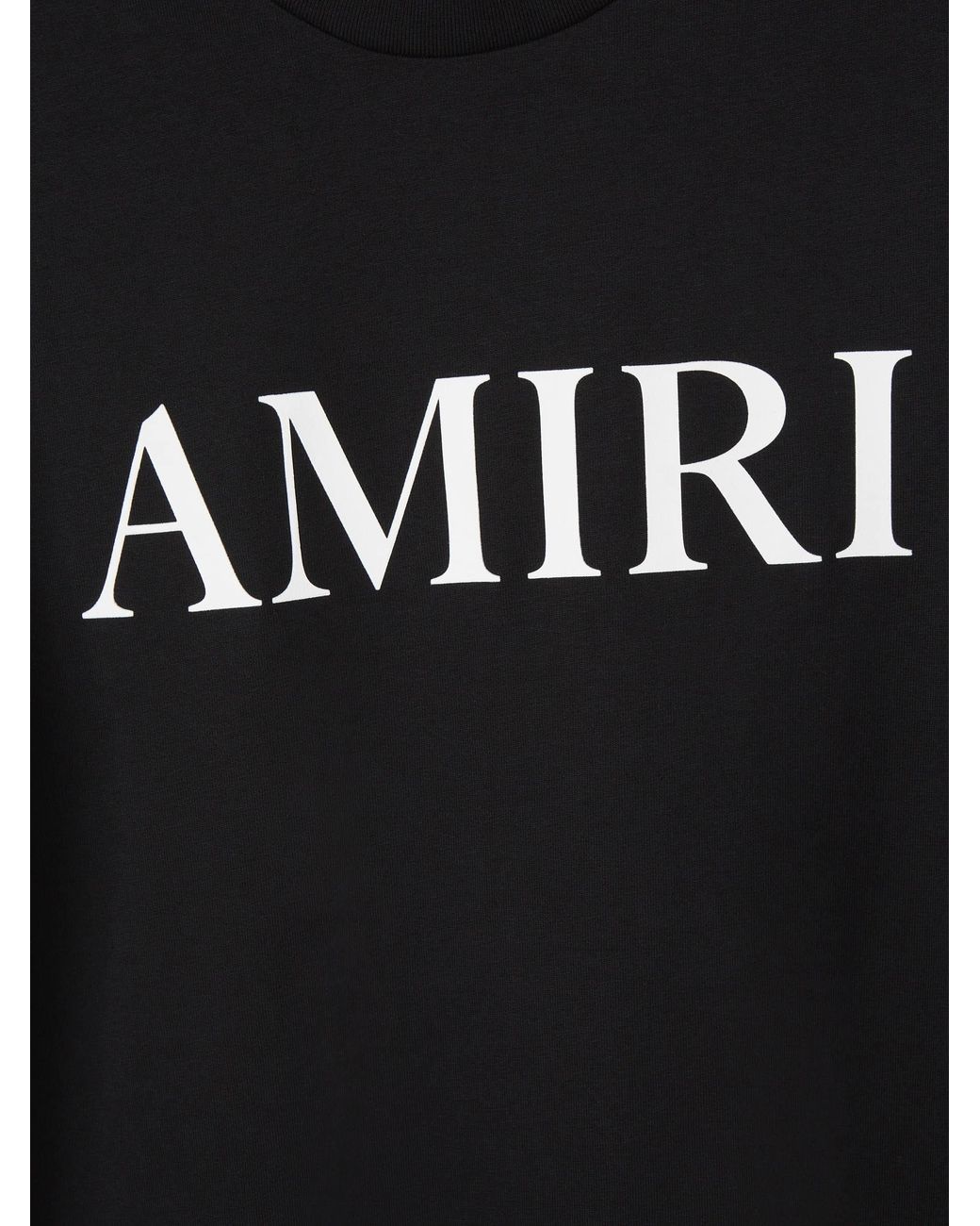 Amiri Black Logo T-Shirt Short Sleeve for men