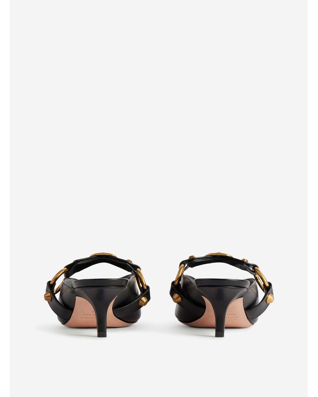 Balenciaga White Mules City