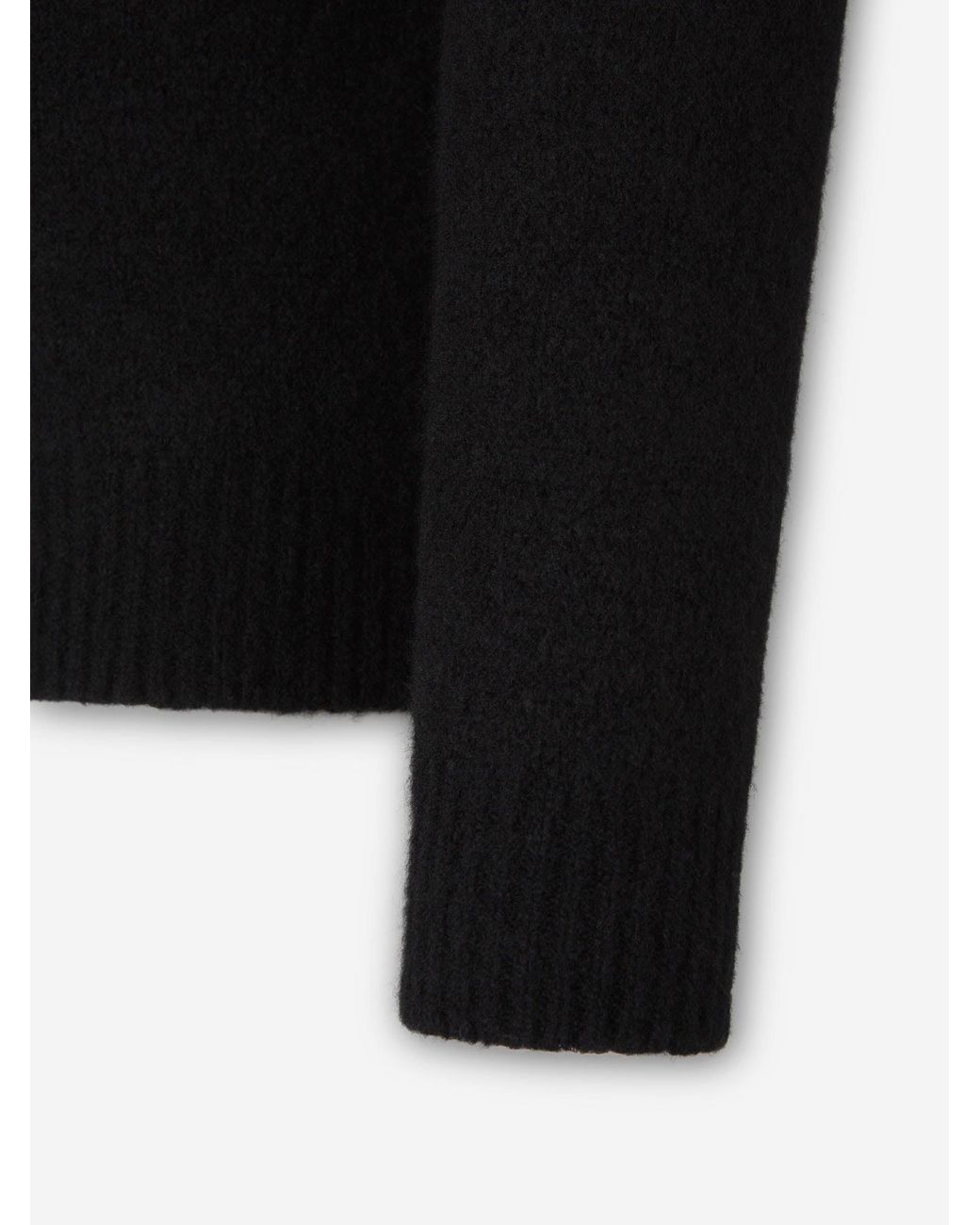 C P Company Black High Neck Zip-Up Sweater for men