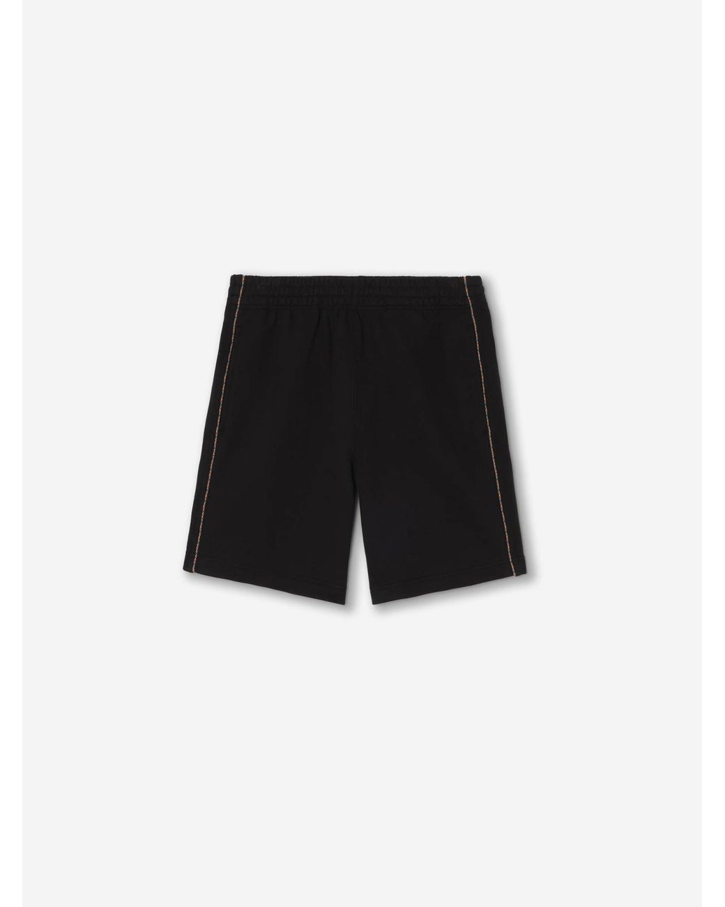 Bermudas Deportivas Algodón Burberry de hombre de color Black