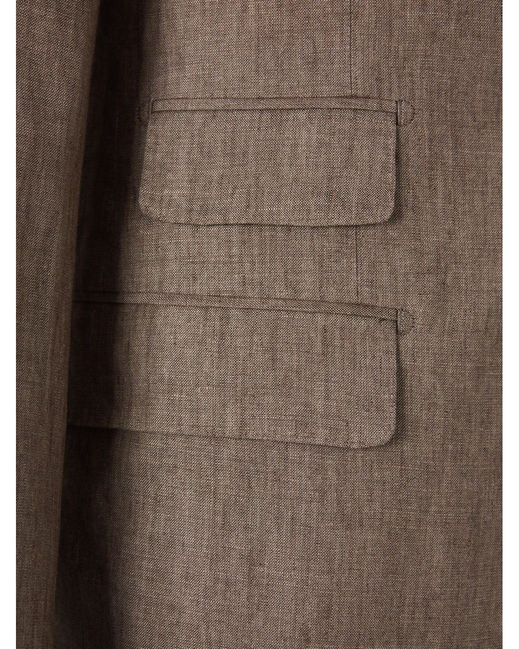 Santa Eulalia Brown Linen Suit for men