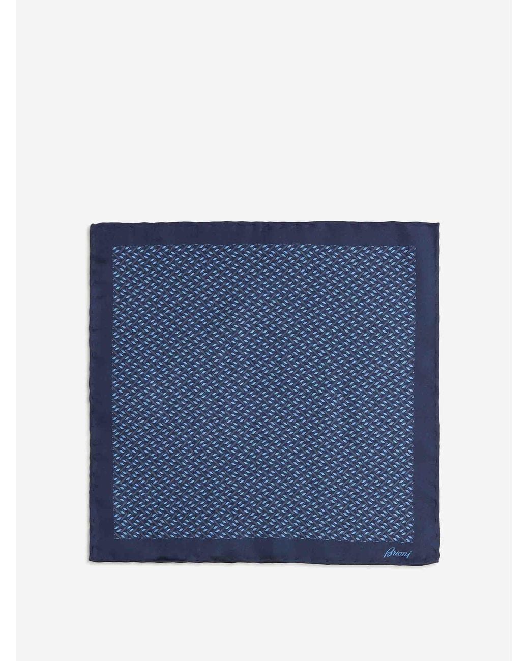 Pochette Seda Brioni de hombre de color Blue
