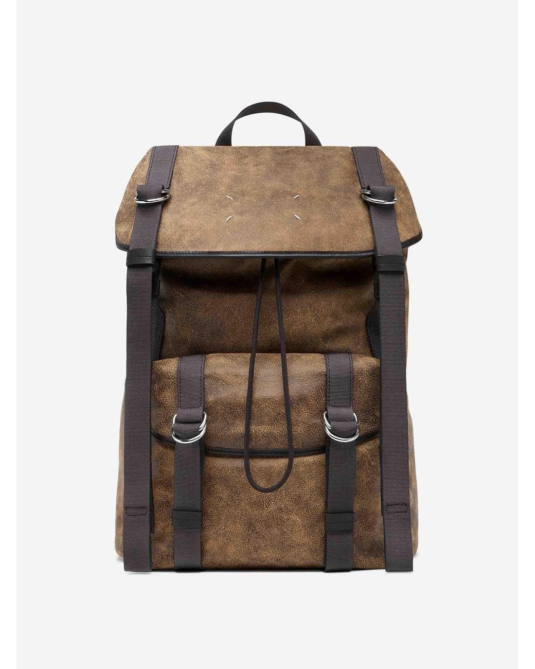Maison Margiela Brown Medium High Tech Backpack for men