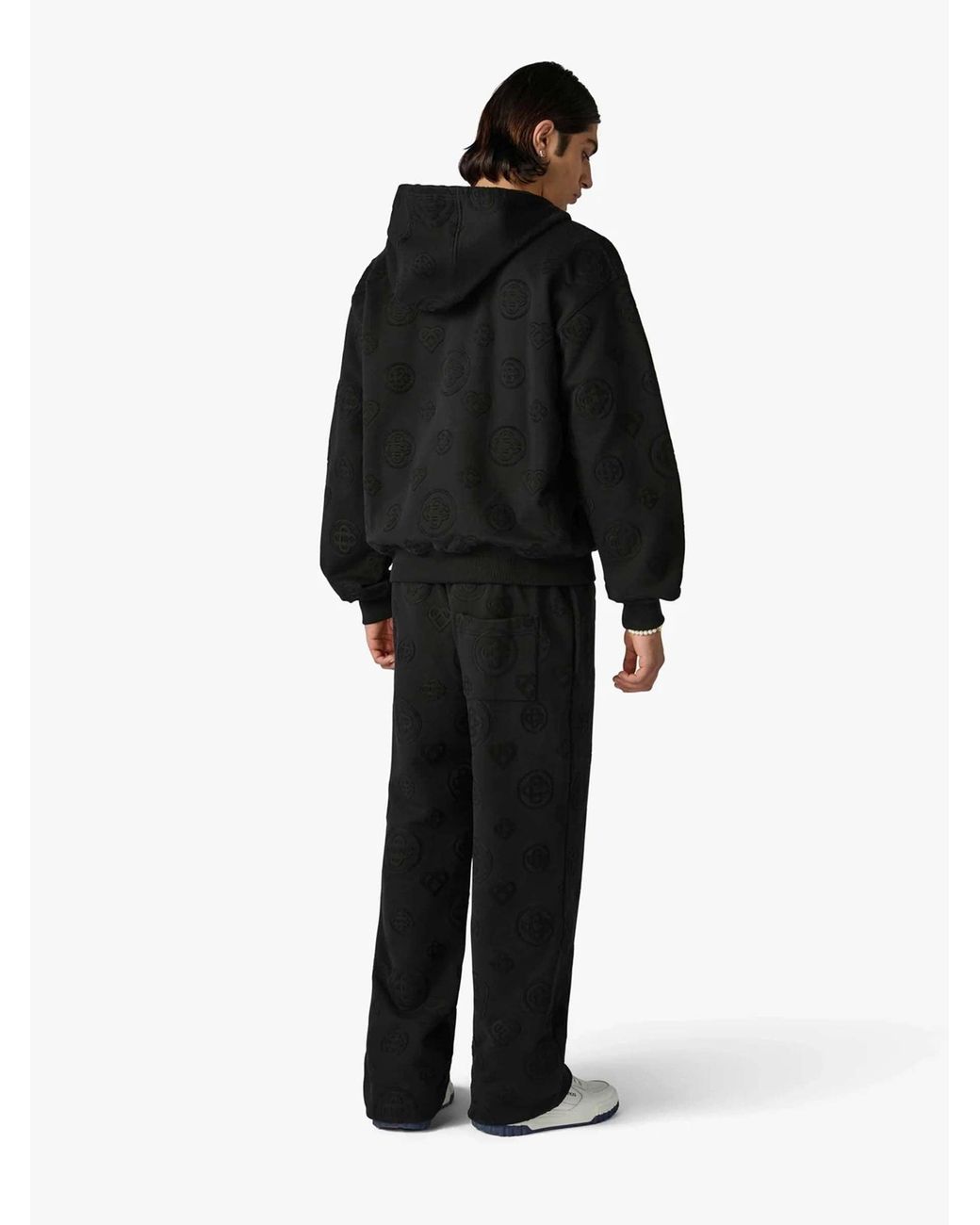 Casablanca Black Monogram Hoodie for men