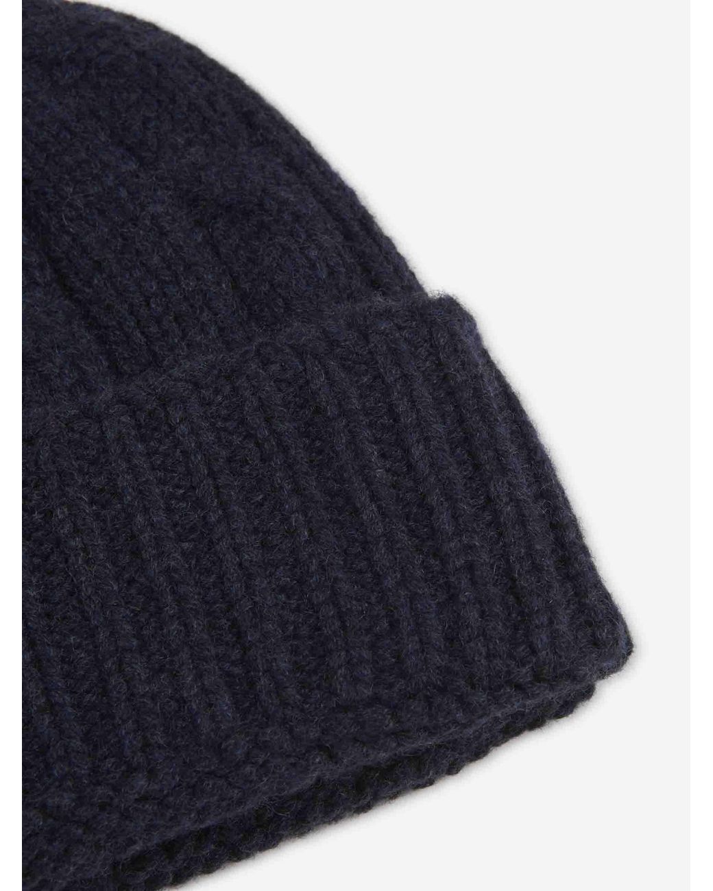 Santa Eulalia Blue Braided Cashmere Hat for men