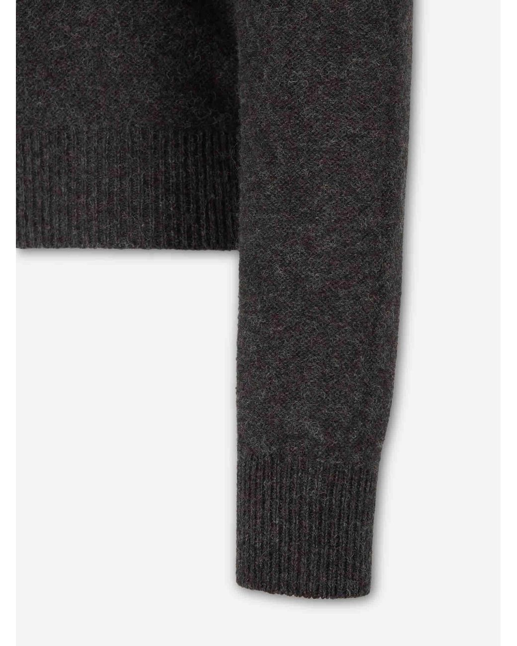 Lemaire Black V-Neck Sweater for men