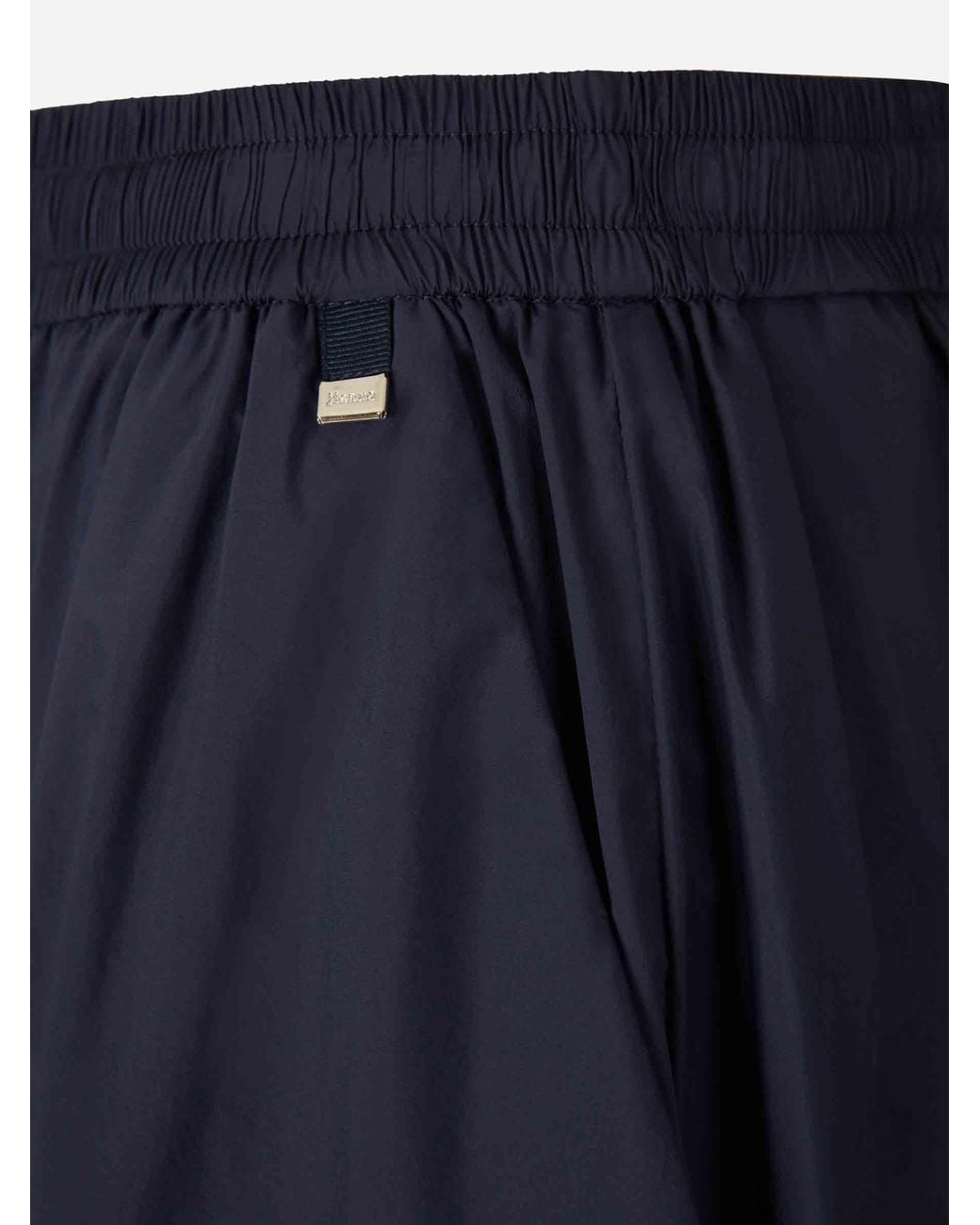 Herno Blue Stretch Midi Skirt