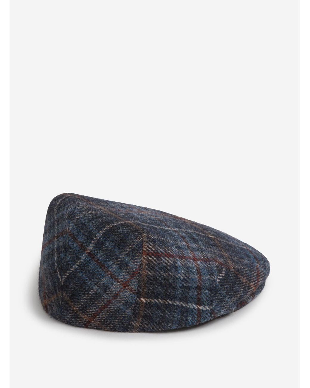 Lock & Hatters Blue Tweed Plaid Beret for men