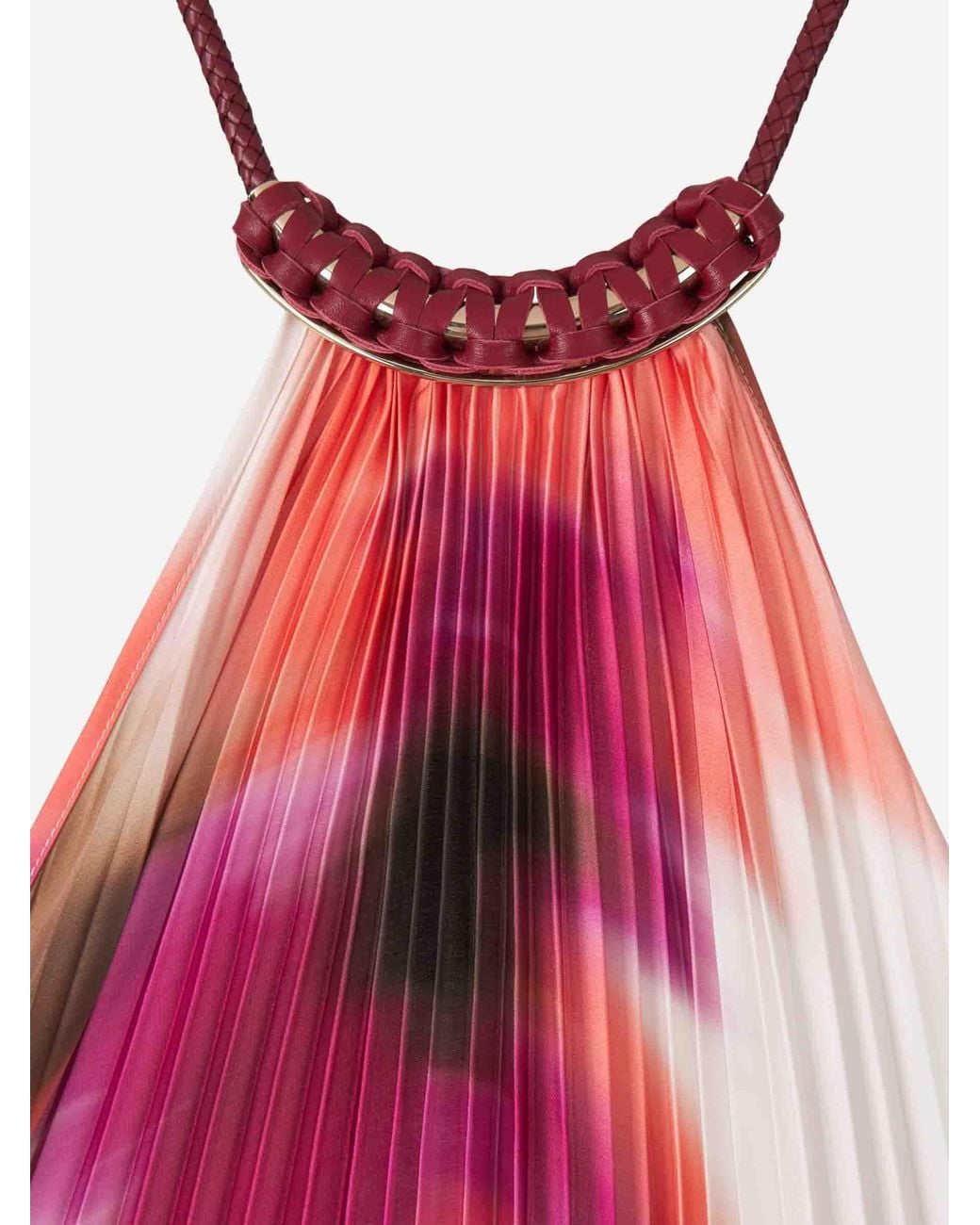 Silvia Tcherassi Pink Pleated Dress