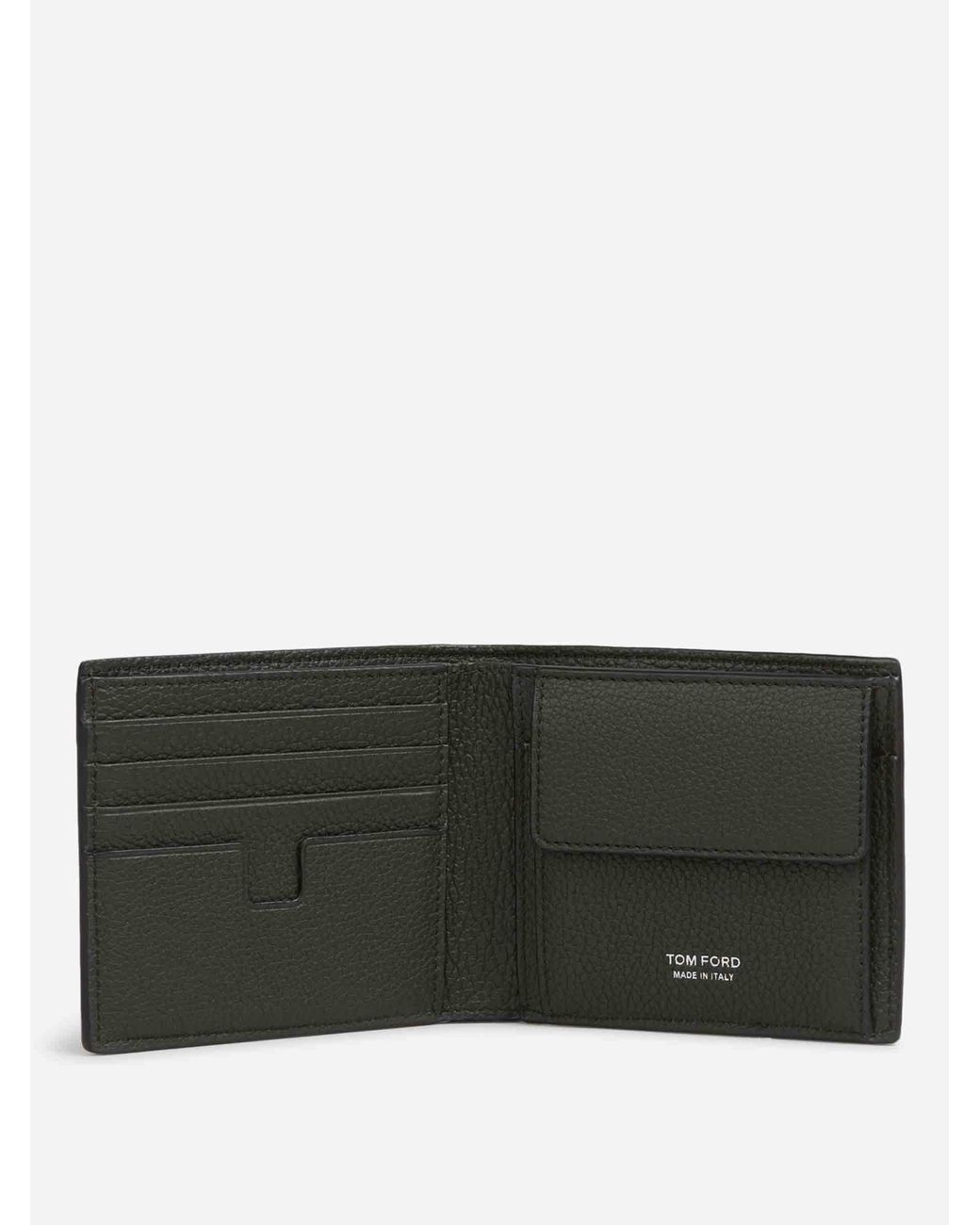 Tom Ford White Leather Folding Wallet for men