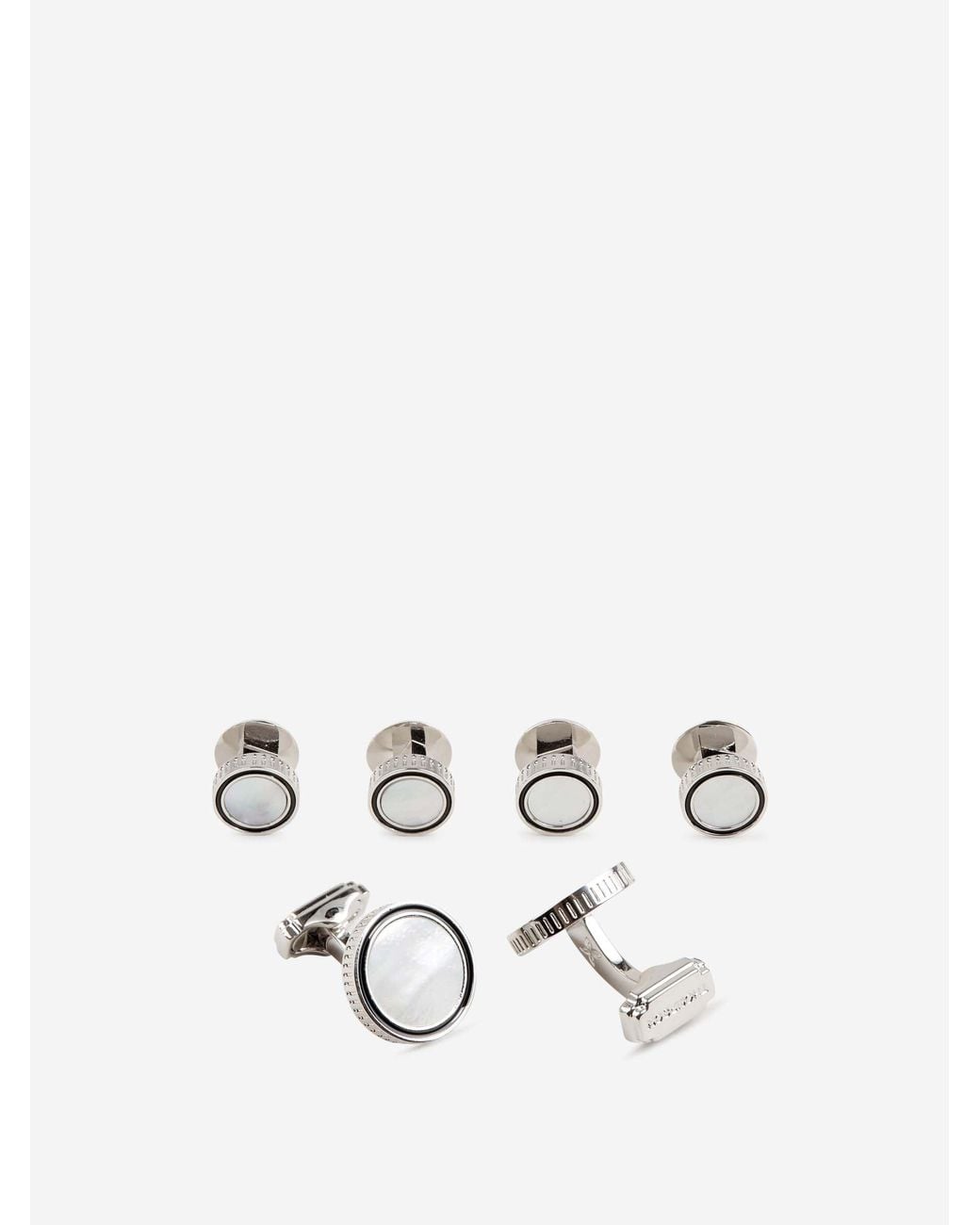 Tateossian White Mother-Of-Pearl Cufflinks for men