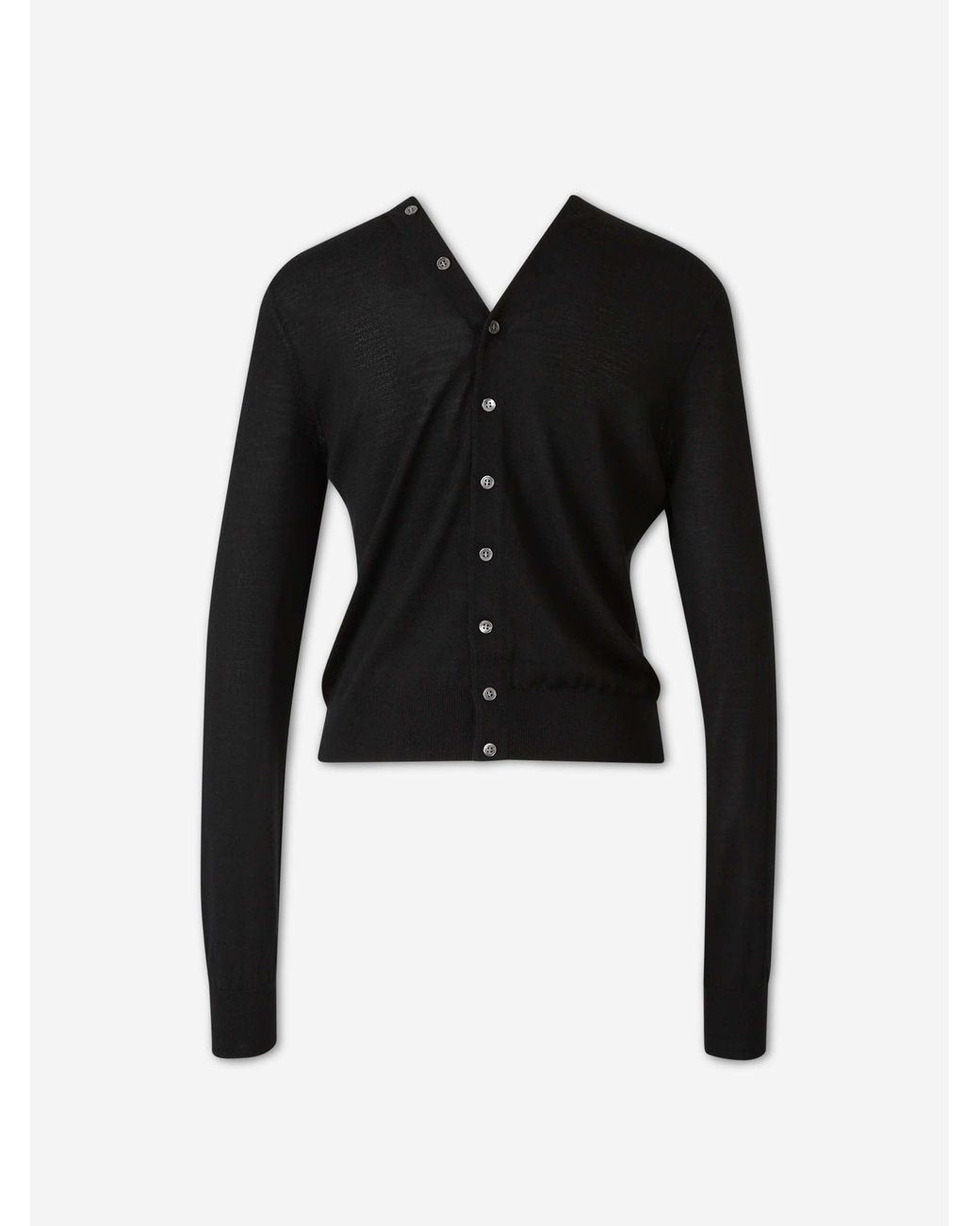Alexander Wang Black Fine Wool Cardigan