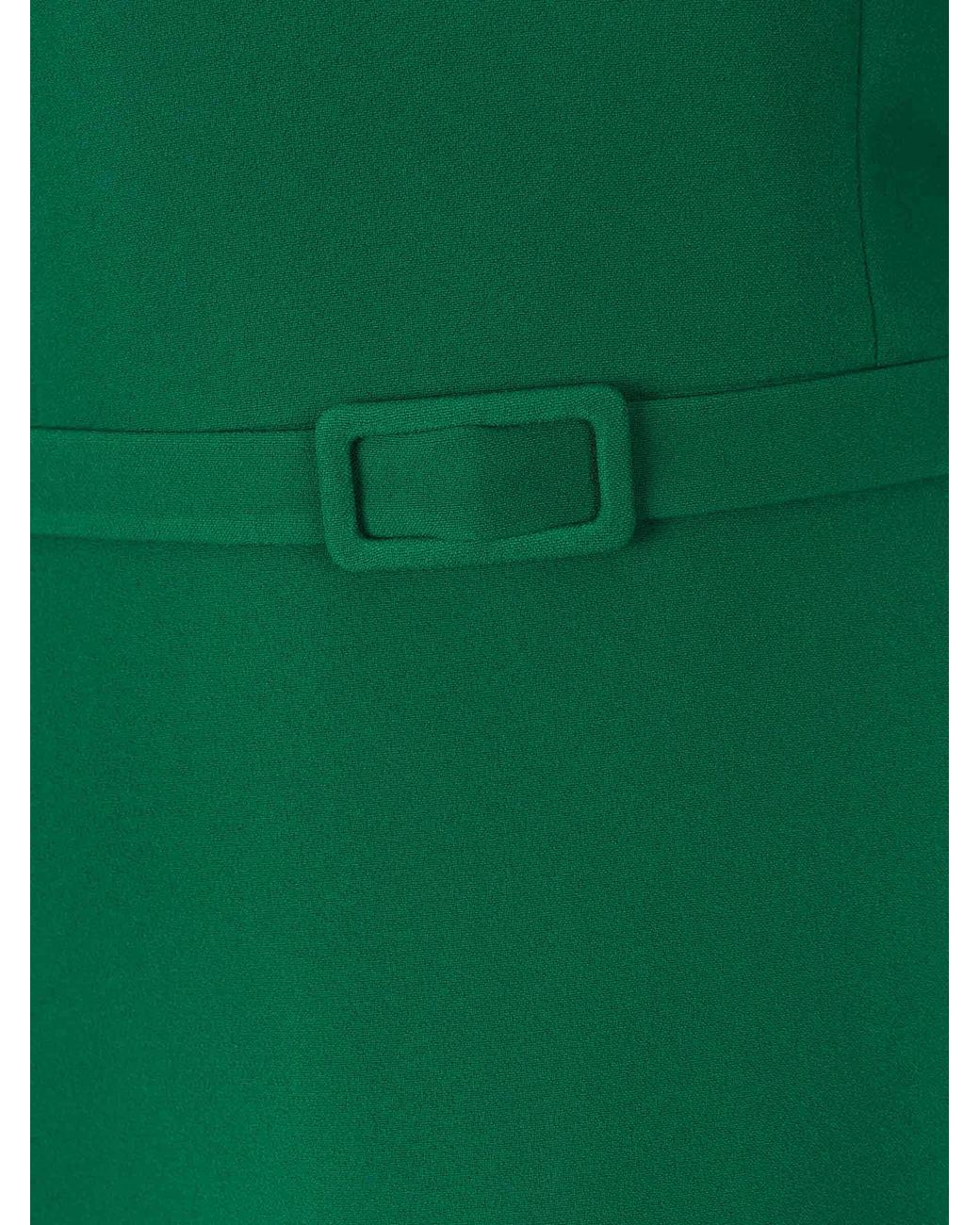 Safiyaa Green Maxi Flared Dress