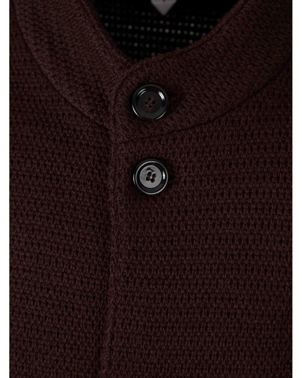 Lardini Brown Wool Cardigan for men