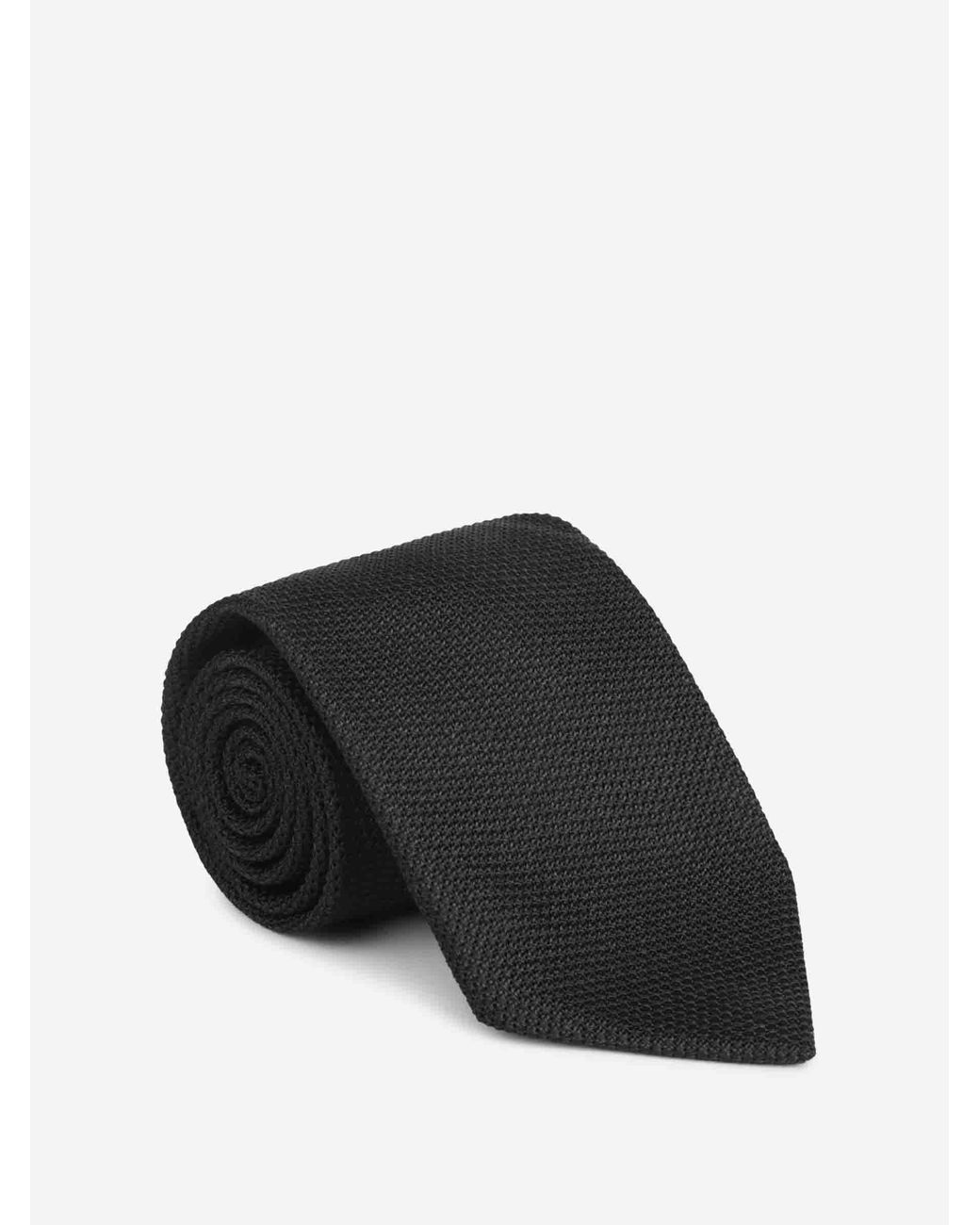 Bigi por Santa Eulalia Black Intertwined Silk Tie for men