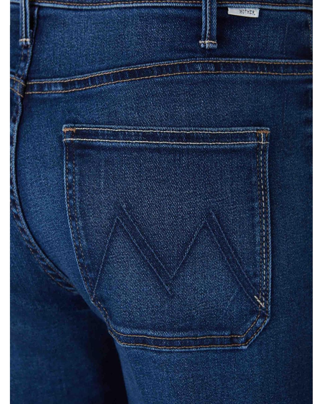 Mother Blue The Hustler Roller Patch Pocket Jeans