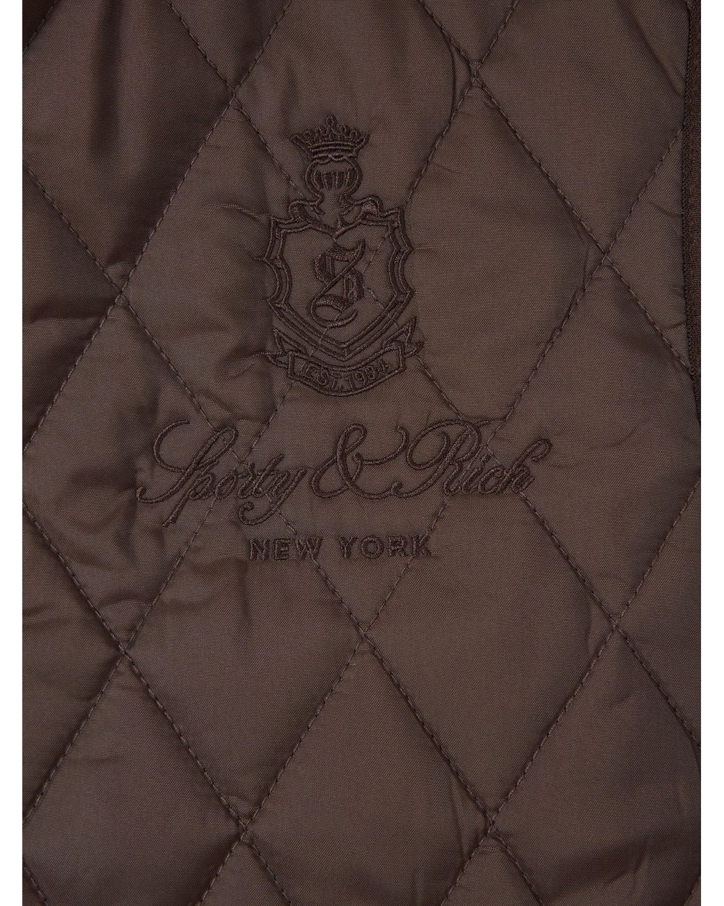 Sporty & Rich Brown Thin Padded Vest