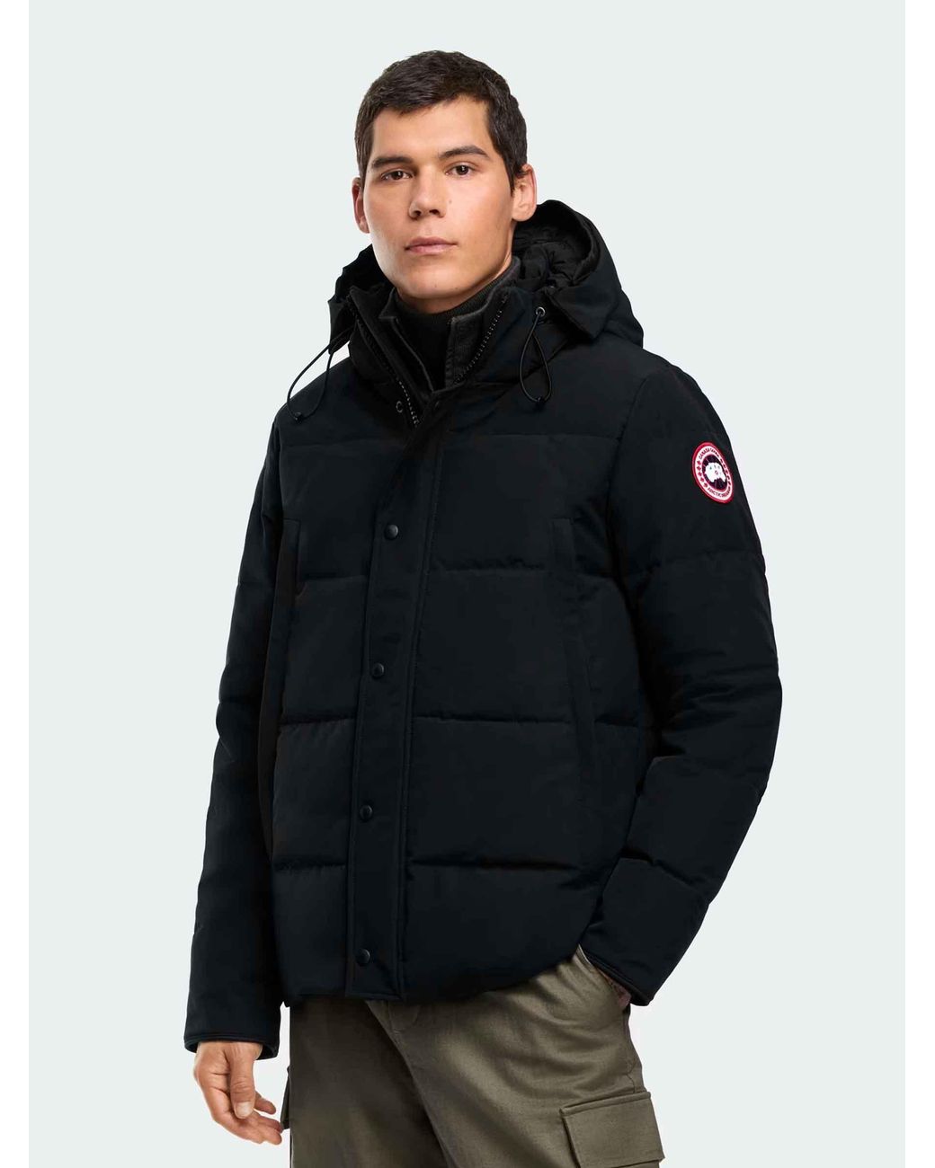 Canada Goose Black Wyndham Short Down Jacket for men
