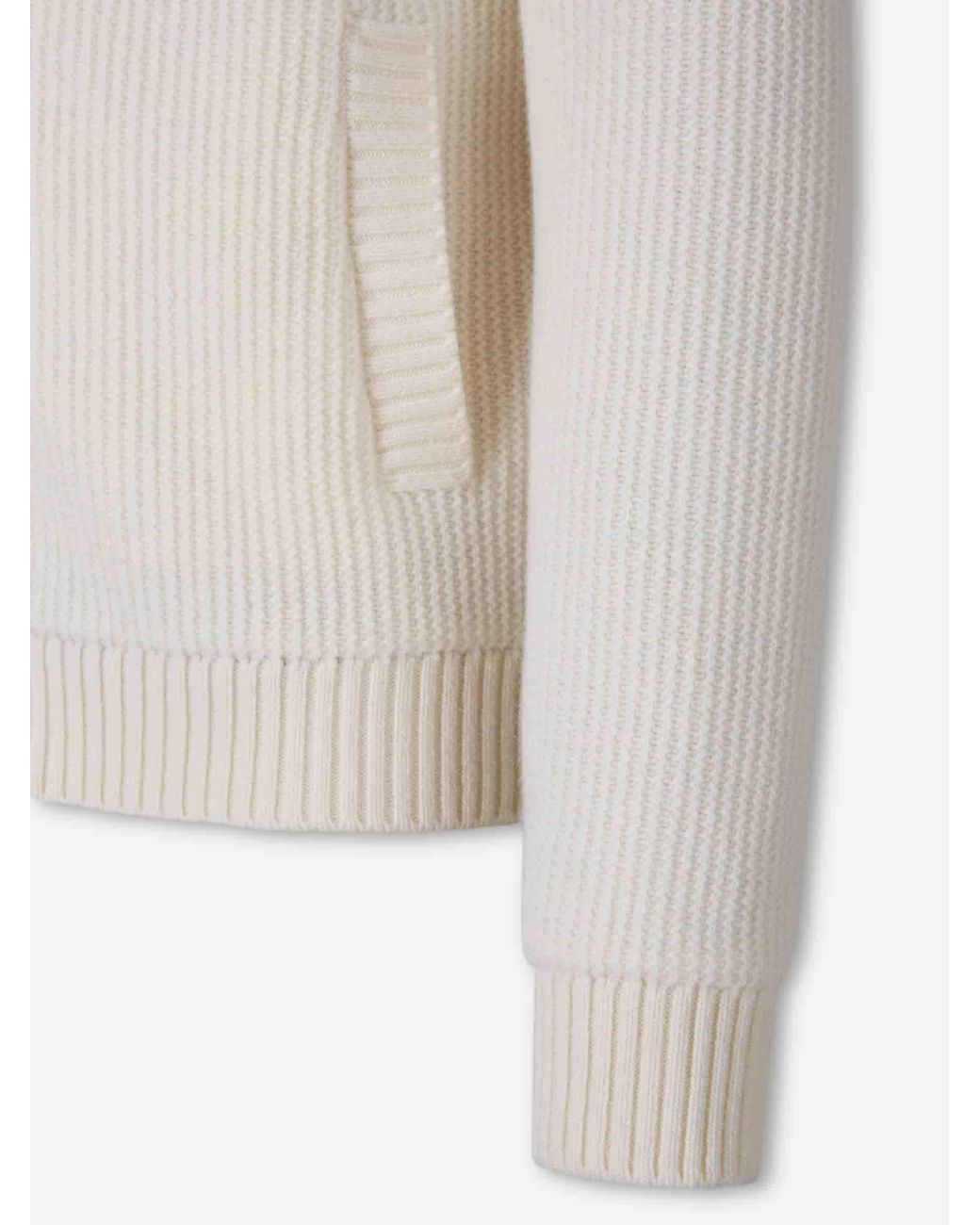 Herno Natural Wool Cardigan for men