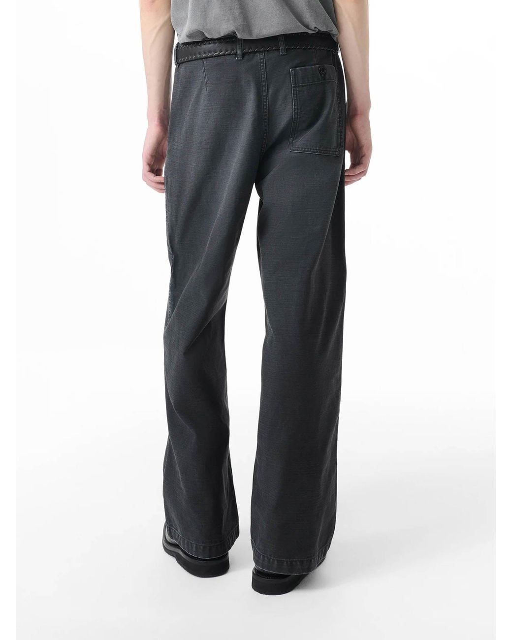 Our Legacy Black Cotton Straight Leg Trousers for men