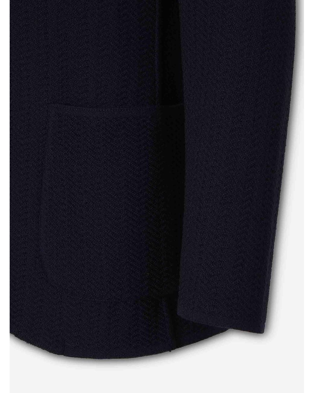 Lardini Blue Blazer Style Cardigan for men