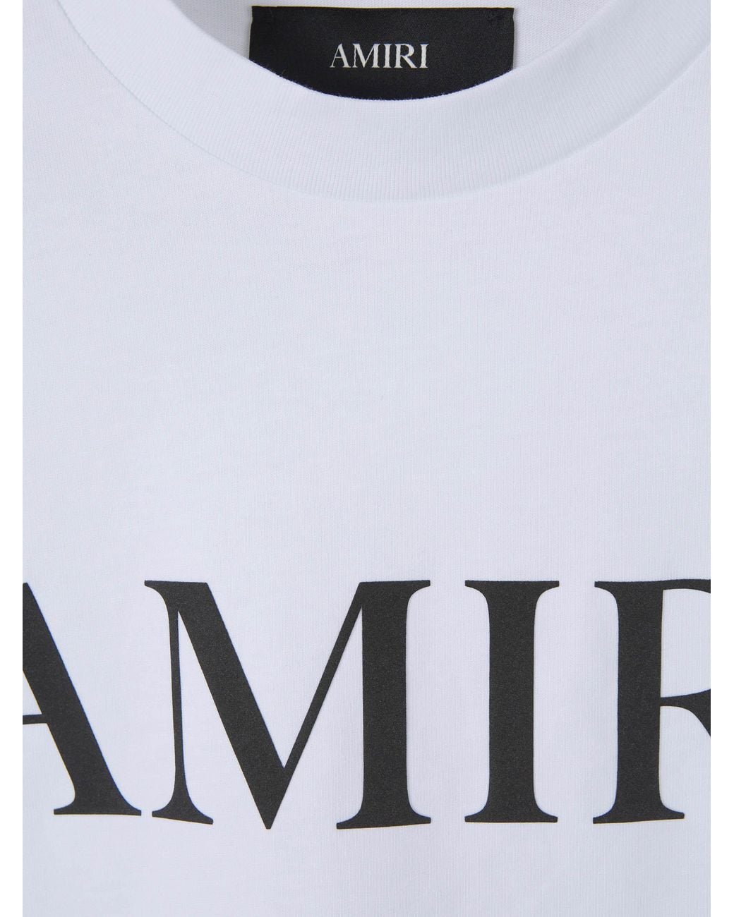 Amiri White Logo T-Shirt Short Sleeve for men