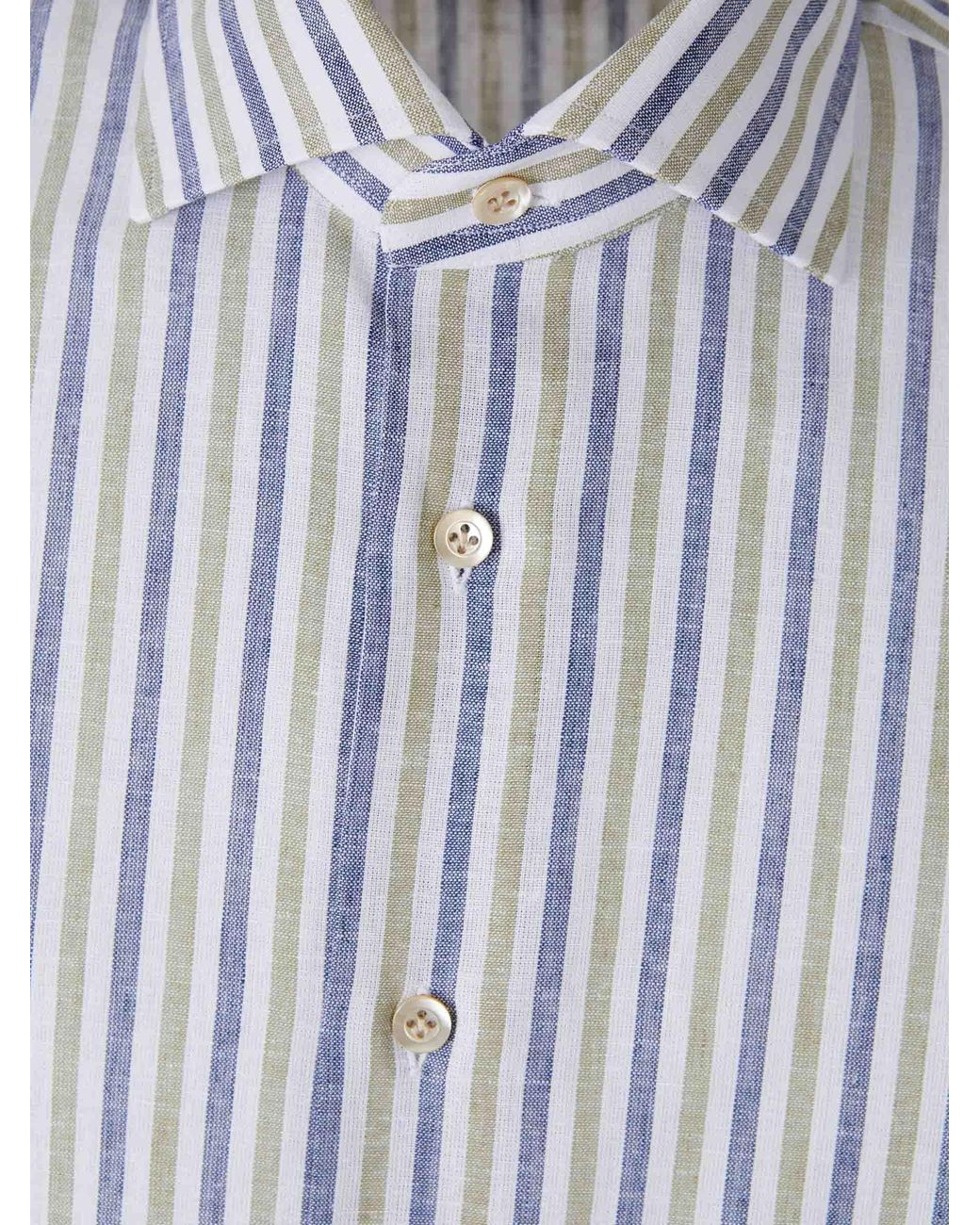 Camisa Listada Santa Eulalia de hombre de color Blue