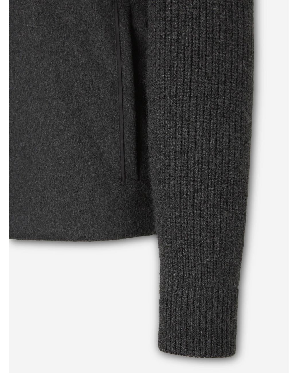Zegna Black Cashmere Zip Cardigan for men