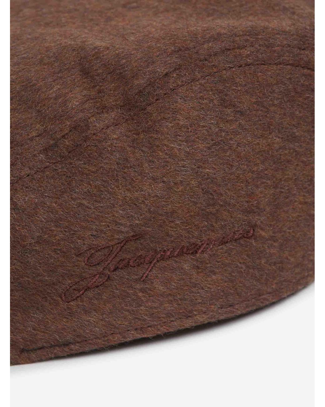 Jacquemus Brown Valérie Beret for men