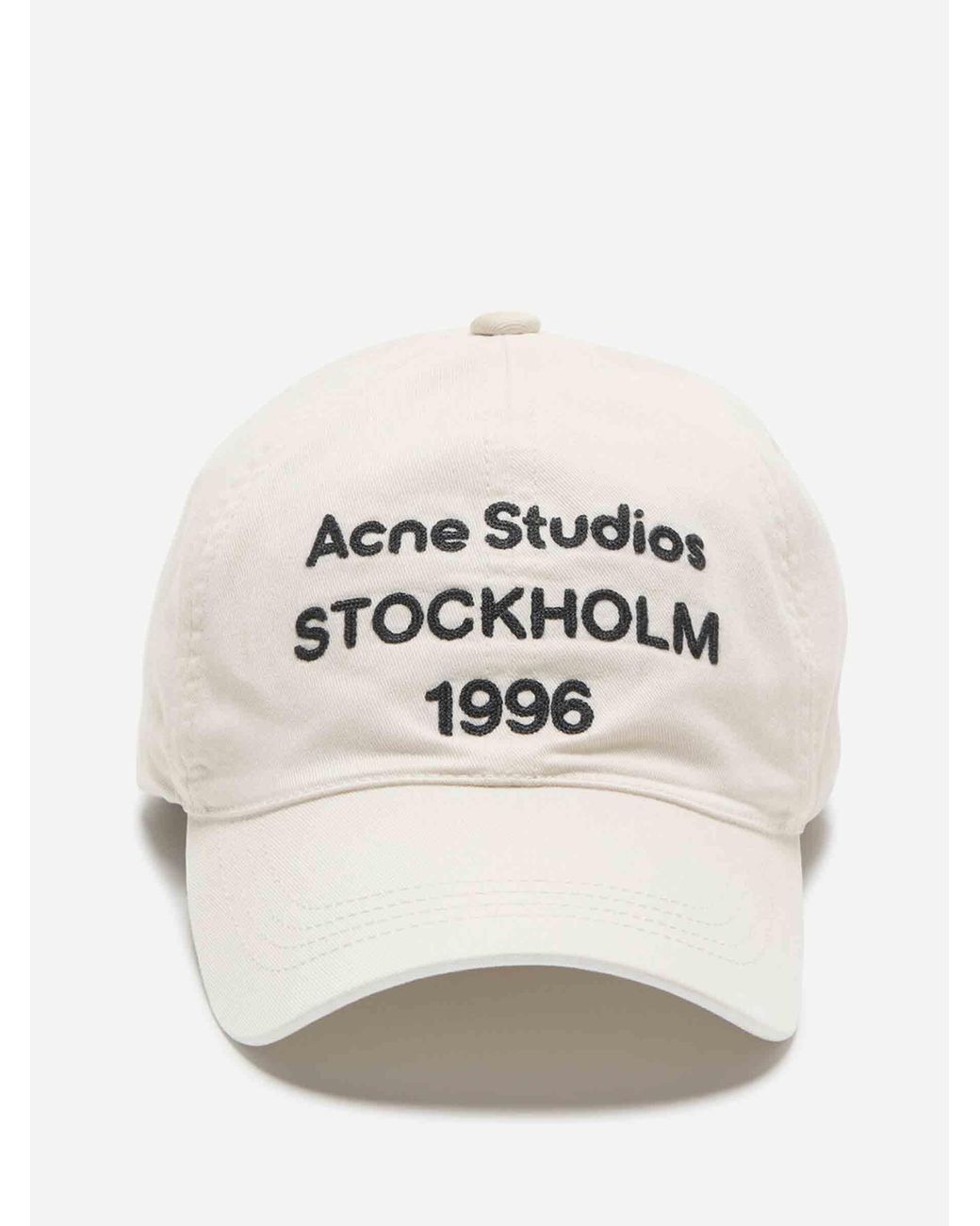 Acne Natural Cotton Logo Cap