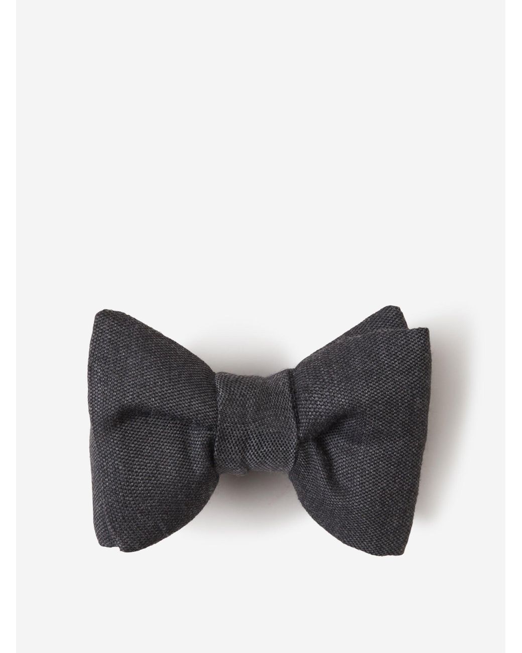 Tom Ford Gray Classic Satin Bow Tie for men