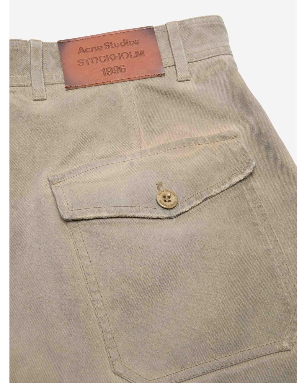Acne White Distressed Effect Jeans for men