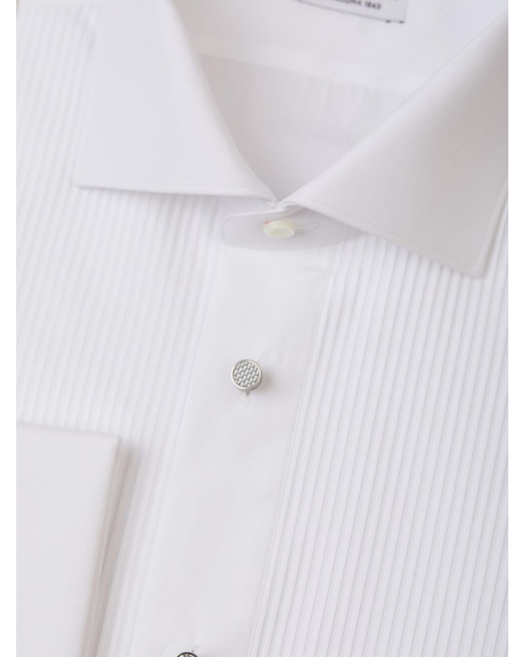 Santa Eulalia White Tuxedo Shirt for men
