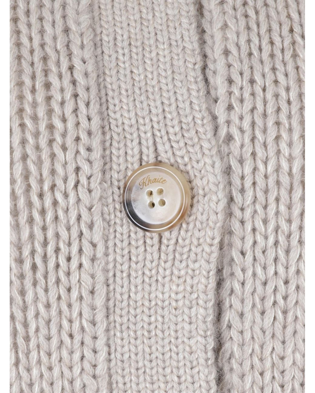 Khaite White Takeo Cardigan
